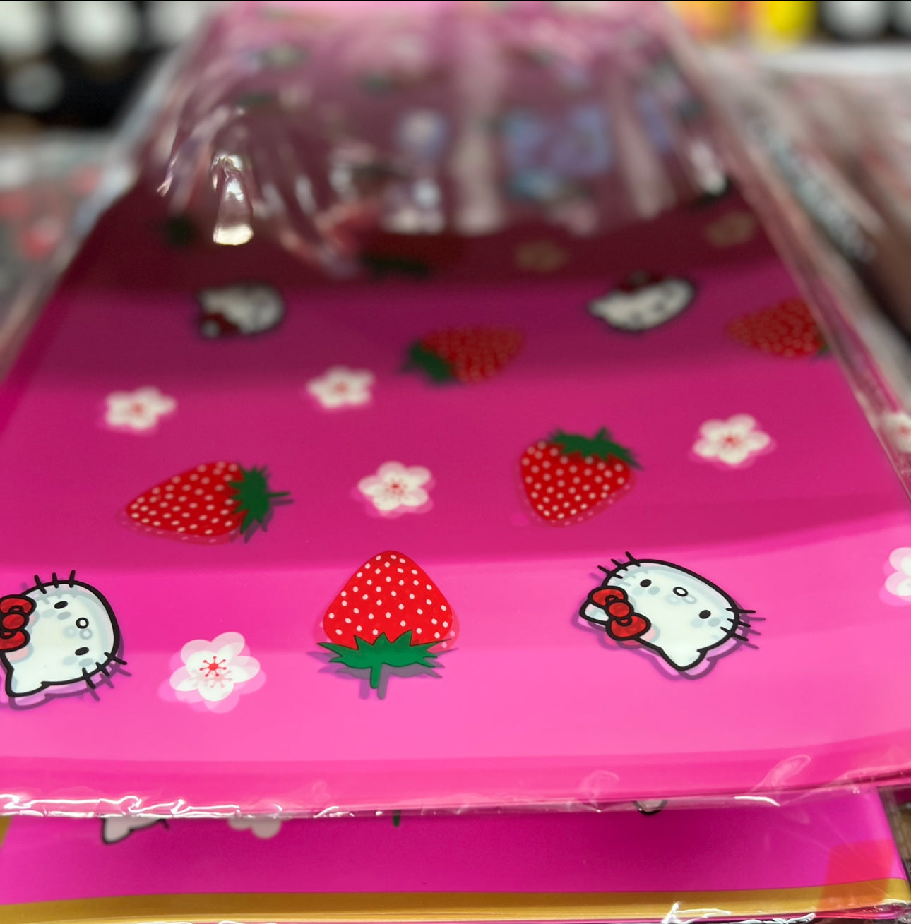 HK and Strawberry 🍓 transparent wrapping paper
