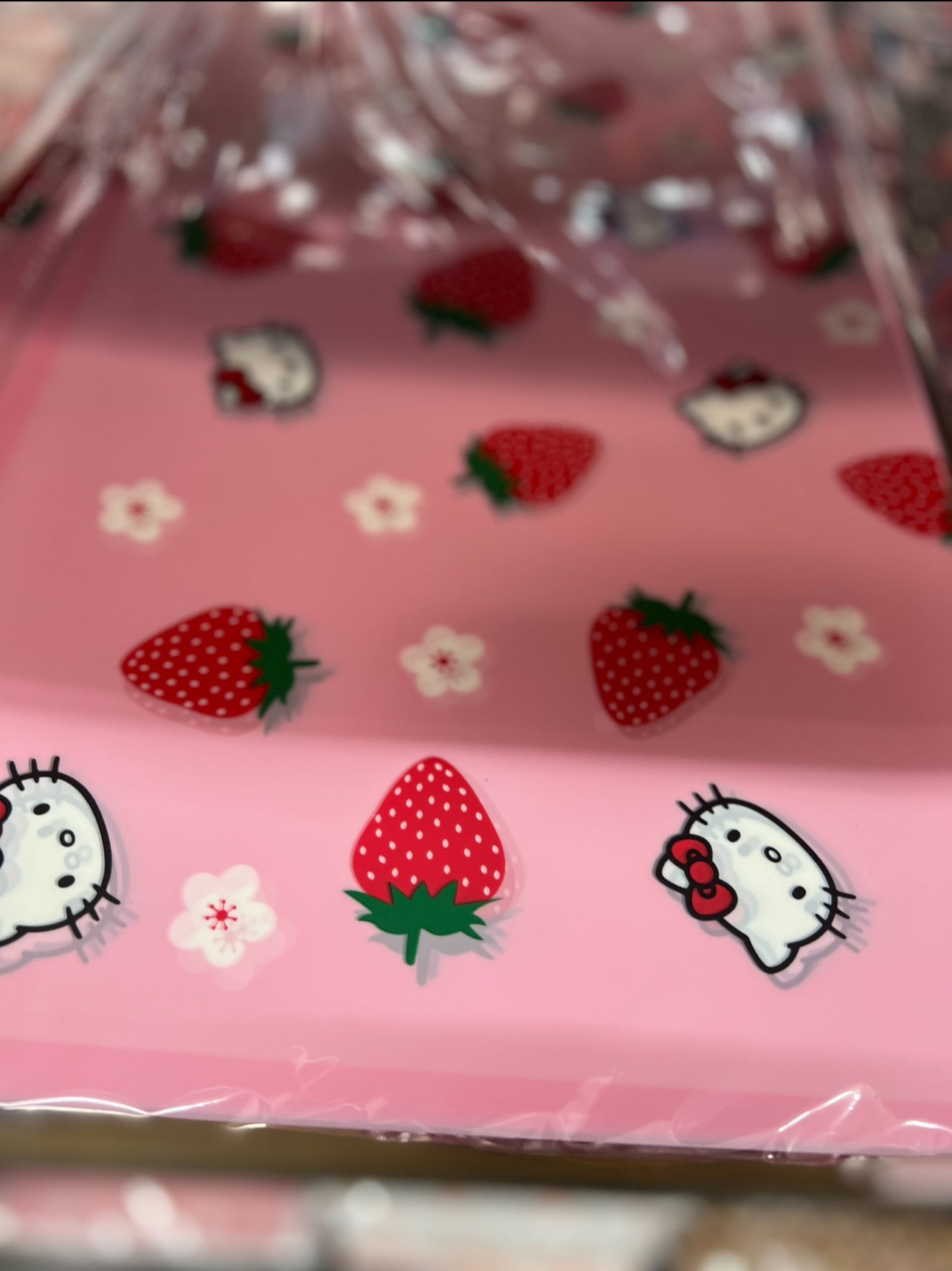 HK and Strawberry 🍓 transparent wrapping paper
